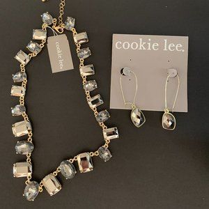 Genuine Crystal Necklace and Earring Set